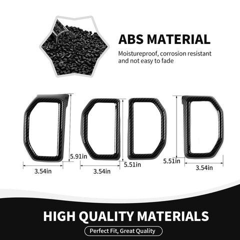 For 2021+ Ford Bronco Sport AC Air Vent Outlet Cover Trim Frame