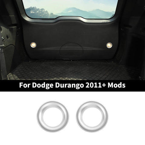 For 2011+ Dodge Durango Car Rear Tailgate Light Lamp Ring Cover Trim