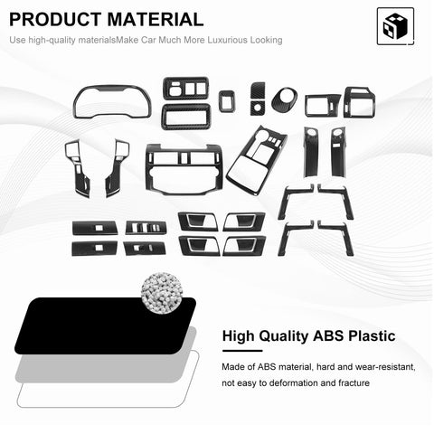 For 2010-2019 4Runner Center Console Steering Wheel Dash Trim Cover Kit