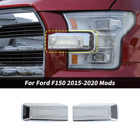 For 2015-2020 Ford F150 Front Face Bumper Headlight Grille Cover Trim