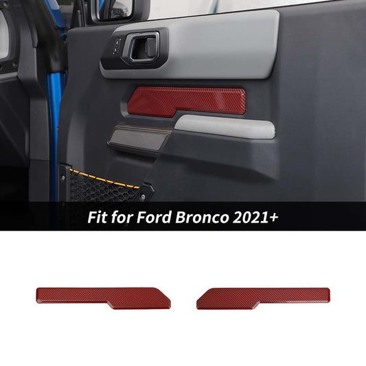 For 2021+ Ford Bronco 2-Door Interior Side Door Panel Cover Trim Decoration