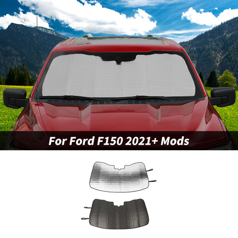 For Ford F150 2021+ Front Windshield Foldable Sunshade Sun Shade Visor Anti UV