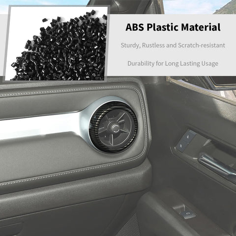 For 2023+ Chevy Colorado Center Console Air Vent Trim Ring Cover