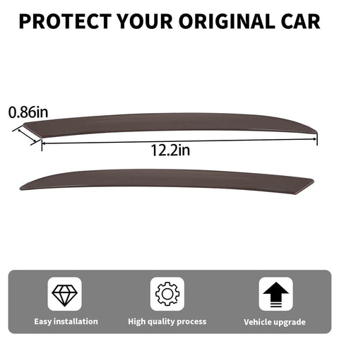 For 2024+ Ford Mustang Smoked Black Rear Fog Light Lamp Frame Cover Trim Bezels