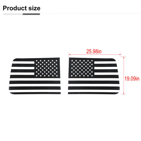 Rear Side Window US Flag Decals Stickers For Ford F150 Raptor 2009-2014 Accessories | CheroCar