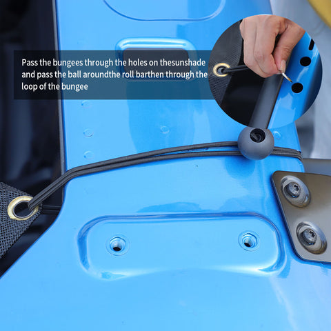 For 2021+ Ford Bronco Car Roof Top Mesh Sun Shade Cover Net