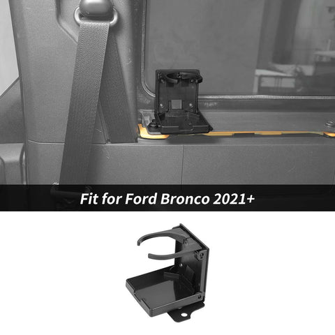 For 2021+ Ford Bronco Iron Rear Window Trunk Cup Holder Bottle Storage Water