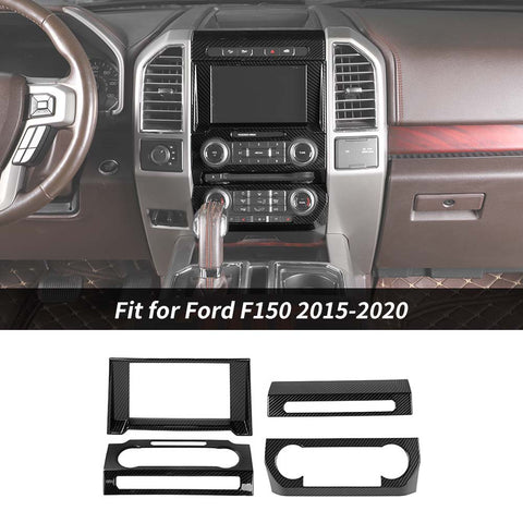 Navigation GPS/Air Condition/Volume/Emergency Light Panel Trim For Ford F150 2015-2020 Accessories | CheroCar