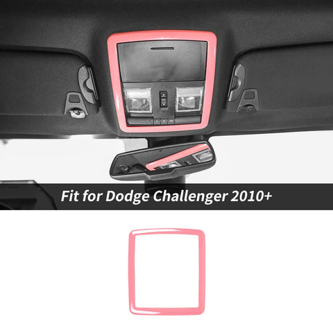 Front Reading Light Lamp Cover Trim Frame For Dodge Challenger 2010+ Accessories | CheroCar