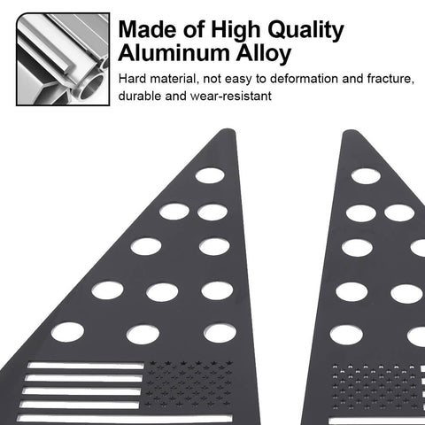 For 2010-2023 Toyota 4Runner C-pillar Triangular Window Glass Plate Trim Cover