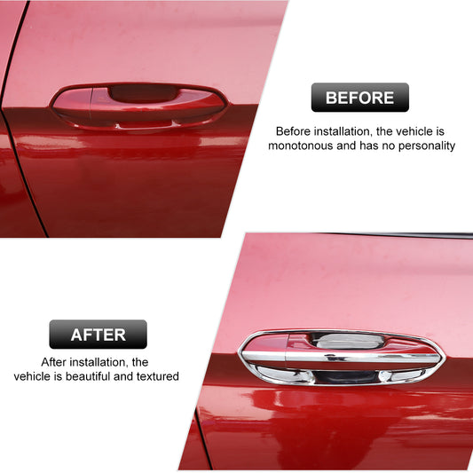 For 2015-2023 Ford Mustang Exterior Door Handle Decor Bezel Strips Cover