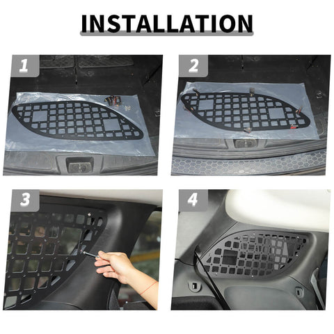 For 2011+ Dodge Durango Rear Trunk Both Sides Expansion Luggage Rack Cargo Shelf Bracket