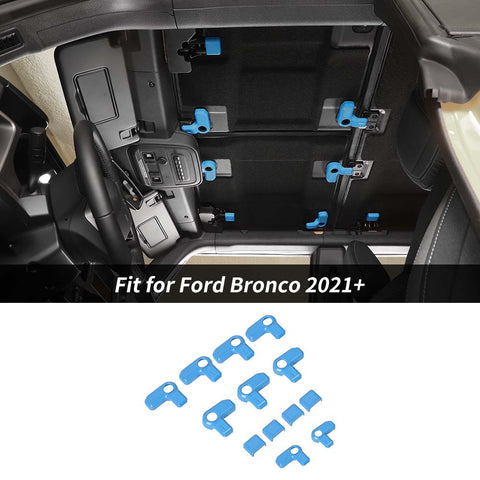 For 2021+Ford Bronco 4-Door 9 x Hardtop Release Open Switch Cover Trim