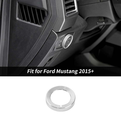 Headlight Switch Button Knob Ring Trim Bezels For Ford F150 2015-2020 & Mustang 2015+ Accessories | CheroCar