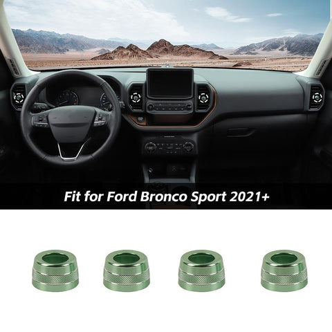 Air Conditioner Vent Outlet Knob Adjust Ring Trim For Ford Bronco Sport 2021+ Accessories | CheroCar