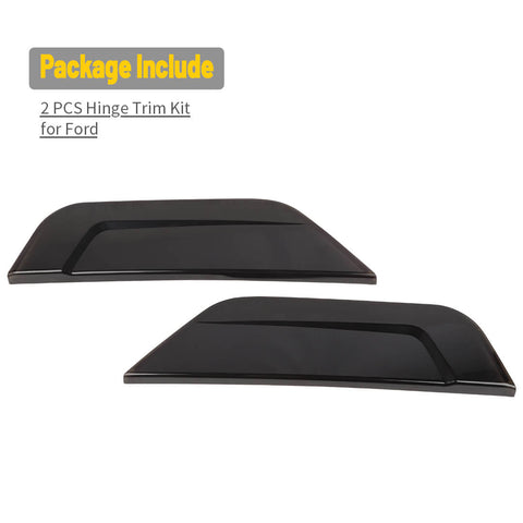 For 2021+ Ford F150 Smoked Black Front Fog Light Lamp Cover Trim Shell Guard