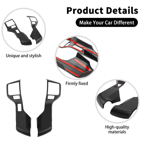 For 2010-2023 Toyota 4Runner Steering Wheel Cover Decor Trim Bezel Frame