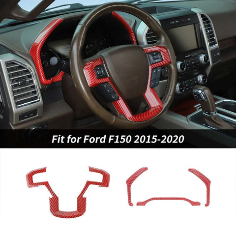 Dashboard Cover Steering Wheel Dash Trim for Ford F150 2015-2020｜CheroCar