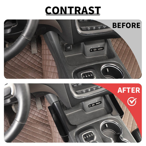 For 2014-2020 Dodge Durango Center Console Gear Shift Storage Box Organizer Tray