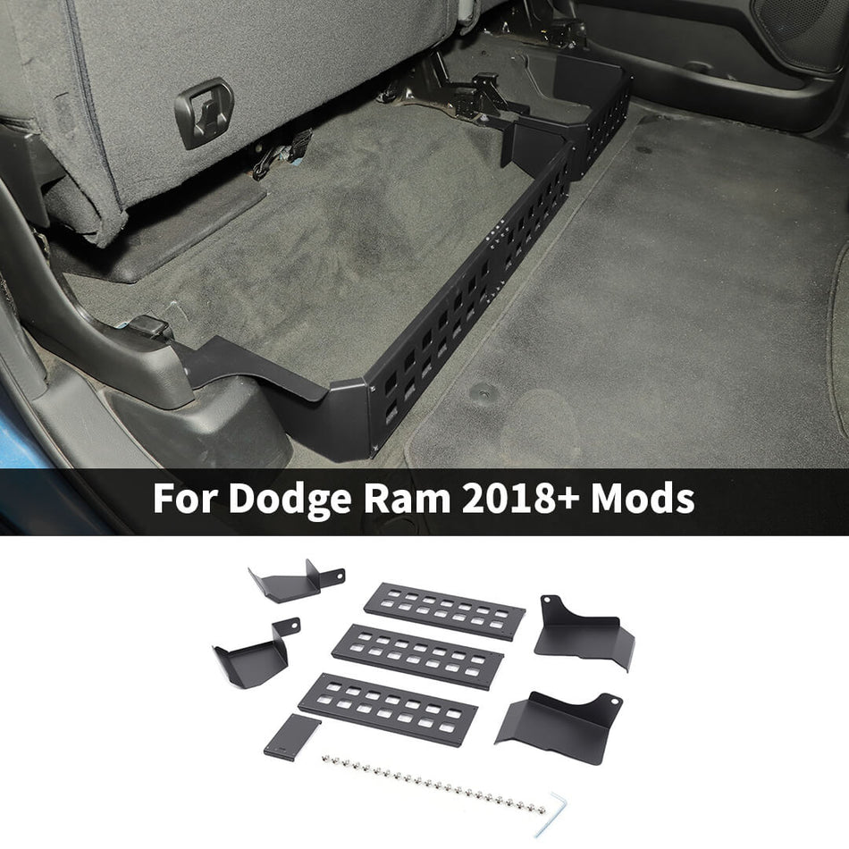 For 2018+ Dodge RAM Inner Under Seat Storage Rear Underseat Organizer Box