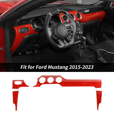 For 2015-2023 Ford Mustang Center Console Panel Cover Trim