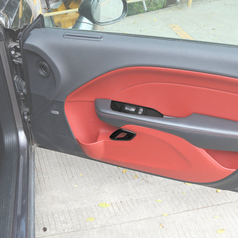 For 2015+ Dodge Challenger Car Inner Door Handle Window Switch Panel Trim Cover