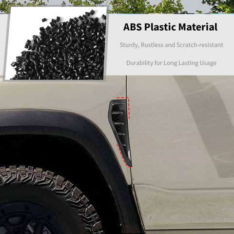 For 2018+ Dodge RAM Side Fender Vent Intak Cover Trim