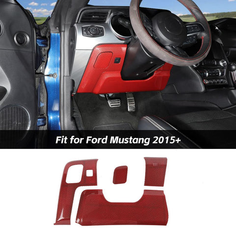 Steering Wheel Lower Panel Decor Cover Trim For Ford Mustang 2015+ Accessories | CheroCar