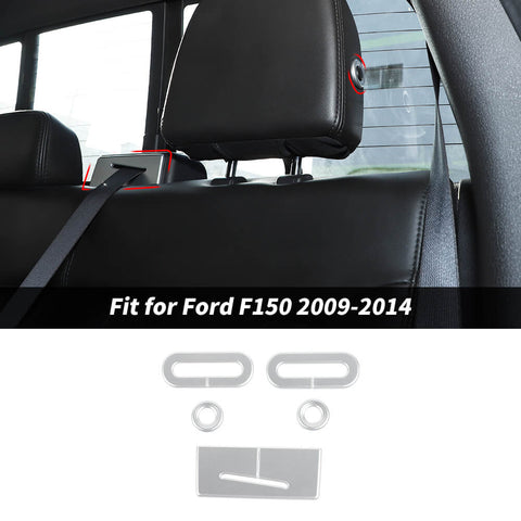 For 2009-2014 Ford F150 Raptor Headrest & Seat Belt Adjustment Cover Trim Decor