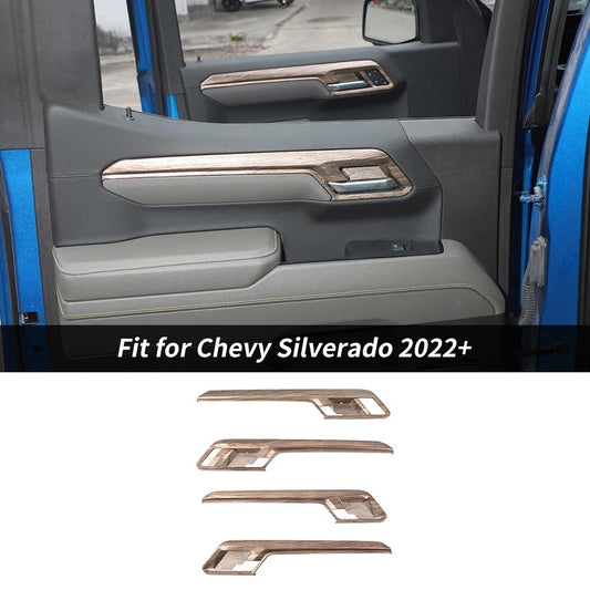 Interior Door Handles Panel Trim For Chevy Silverado/GMC Sierra 2022+ Accessories | CheroCar