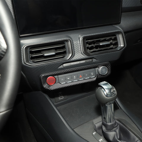 For 2024+ Ford Mustang Interior Center Console Air Conditioning Control Panel Decal Trim Cover