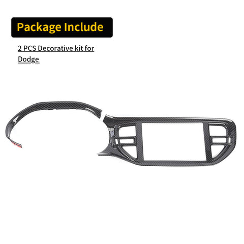 For 2022+ Dodge Durango Interior Center Console Navigation Panel Trim Cover