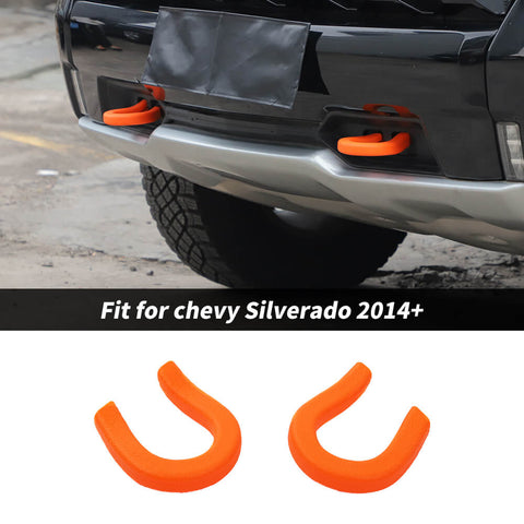 For 2014+ Chevy Silverado/GMC SIERRA Front Trailer Bumper Track Tow Hook Protector Cover