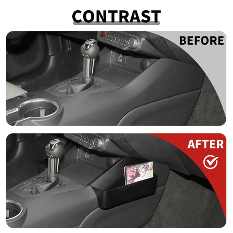 For 2024+ Ford Mustang Center Console Gear Shifte Side Storage Box