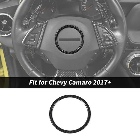 For 2017+ Chevrolet Camaro Steering Wheel Central Ring Trim Decor Cover