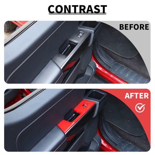 For 2021+ Ford F150 Interior Window Lift Switch Panel Cover Trim