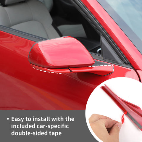 For 2024+ Ford Mustang Side Mirror Arm Base Panel Decor Cover Trim