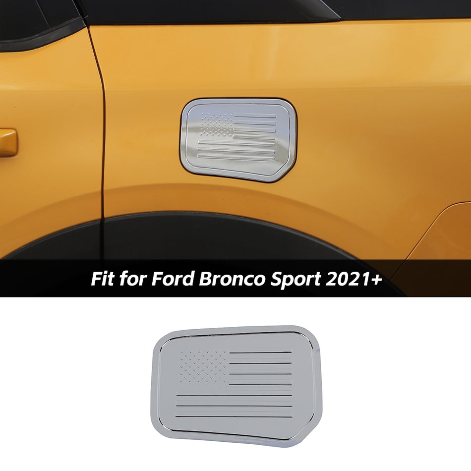 For 2021+ Ford Bronco Sport Fuel Filler Door Tank Gas Cap Cover Trim US Flag