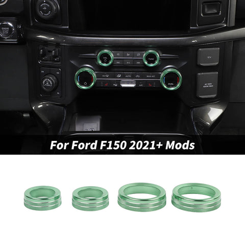 For 2021+ Ford F150 Interior Center Console Air Conditioner Audio Volume Switch Knob Trim