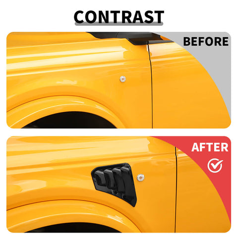 For 2021+ Ford Bronco Leaf Plate Air Vent Outlet Cover Trim Moldings