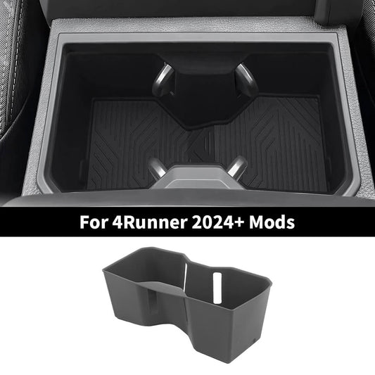 For 2024+ 4Runner Front Rear Drink Cup Holder Inserts Storage Box