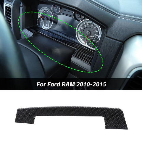 Dashboard Frame Cover Trim Decor Stickers For Dodge RAM 2010-2015 Carbon Fiber Accessories | CheroCar