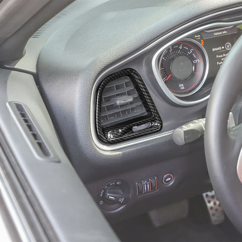 For 2015+ Dodge Challenger Dashboard Side Air Vent Outlet Cover Trim
