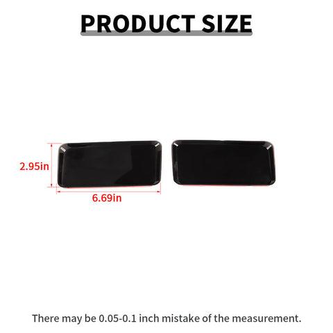 For 2014-2018 Chevy Silverado/GMC Sierra Smoked Front Fog Light Lamp Panel Cover Trim