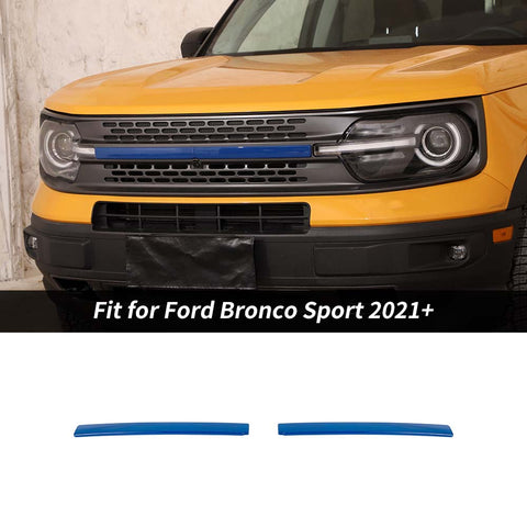 Front Grille Grill Inserts Cover Trim Strips For Ford Bronco Sport 2021+ Accessories | CheroCar