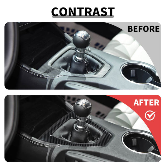 For 2024+ Ford Mustang Interior Center Console Gear Shift Panel Cover Trim