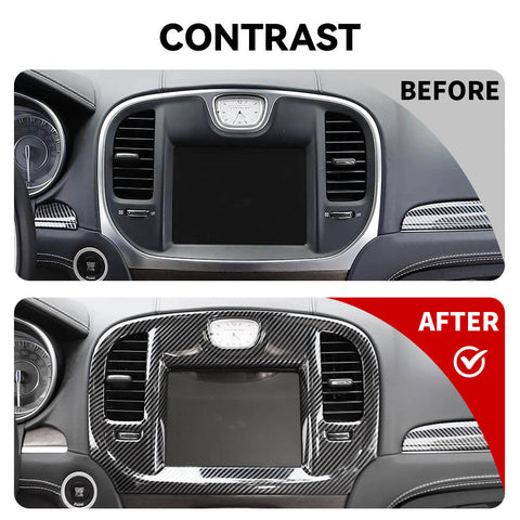 For 2015+ Chrysle 300/300C Central Console Navigation GPS Cover Trim