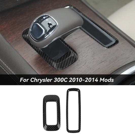 For 2010-2014 Chrysle 300/300C/2011+ Dodge Charger Center Console Gear Shift Frame Cover Trim Ring