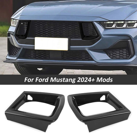 For 2024+ Ford Mustang Center Grille Both Side Outlet Vent Frame Trim