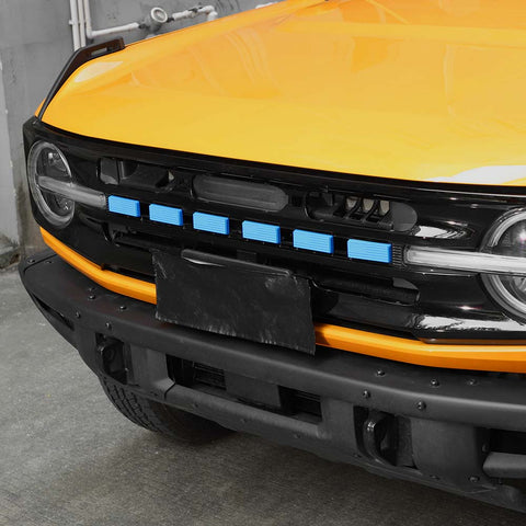 For 2021+ Ford Bronco Front Grille Letters Cover Trim